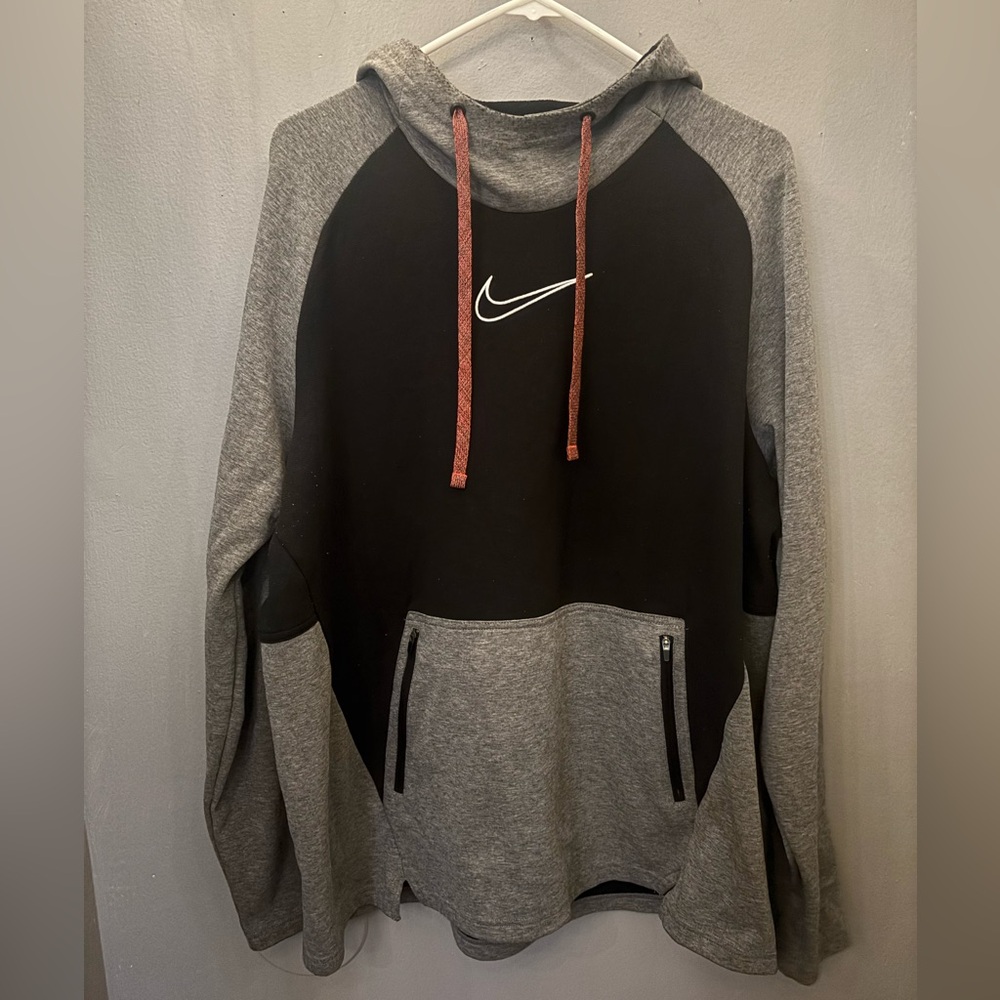 Nike Men's Black and Gray Hoodie